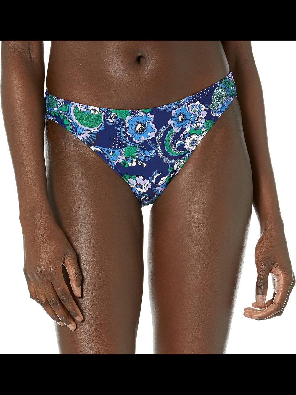 Amazon Essentials Blue Floral Bikini Bottom